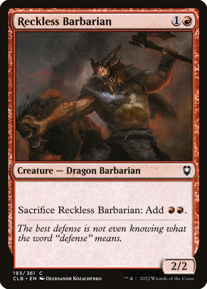 Reckless Barbarian