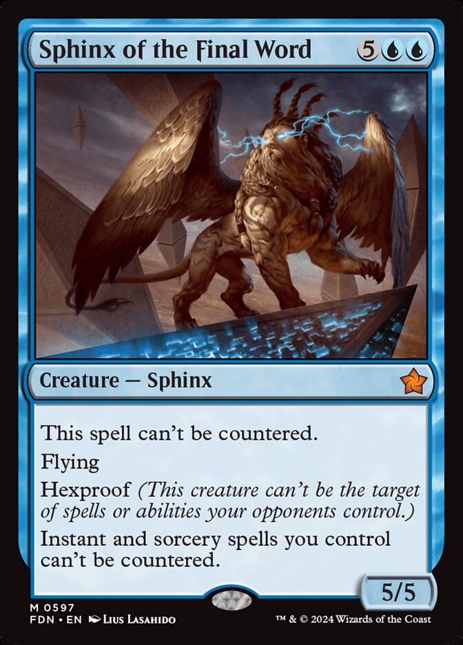 Sphinx of the Final Word