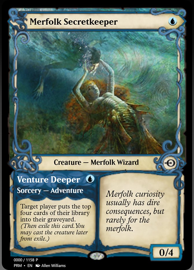 Merfolk Secretkeeper // Venture Deeper