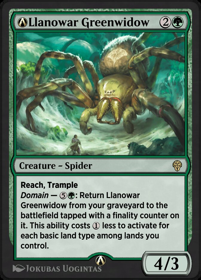 A-Llanowar Greenwidow