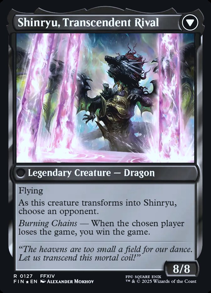 Zenos yae Galvus // Shinryu, Transcendent Rival