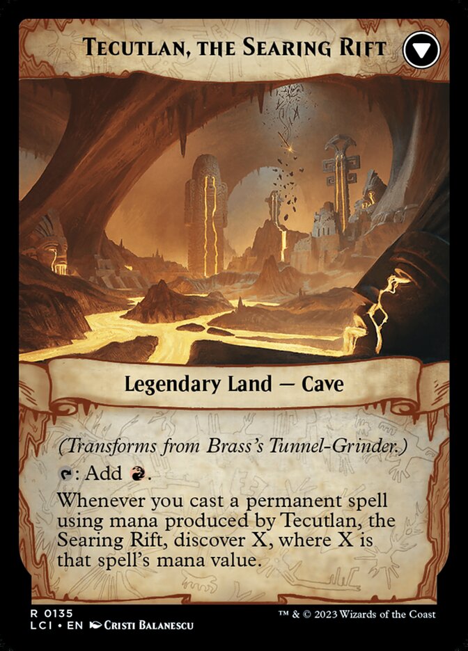 Brass's Tunnel-Grinder // Tecutlan, the Searing Rift