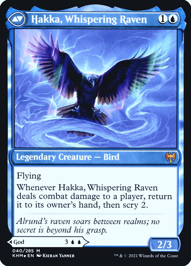 Alrund, God of the Cosmos // Hakka, Whispering Raven