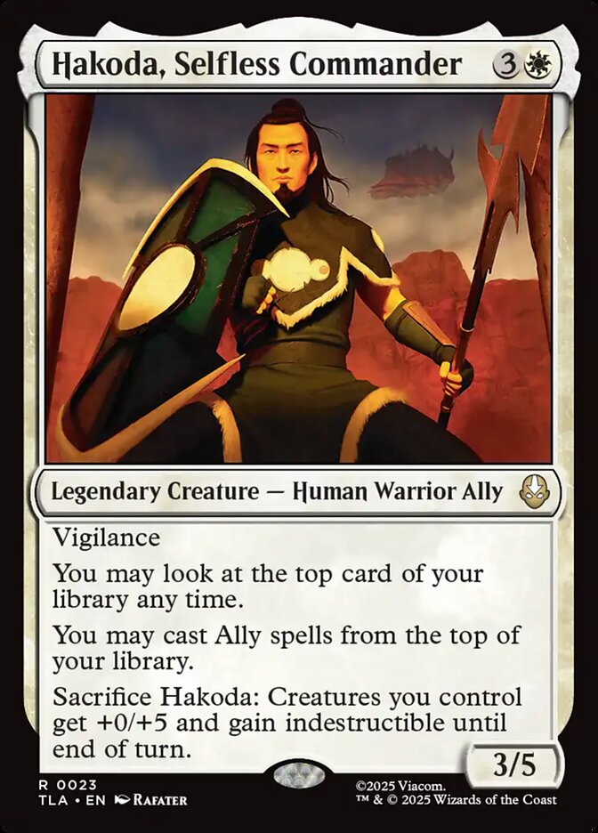 Hakoda, Selfless Commander