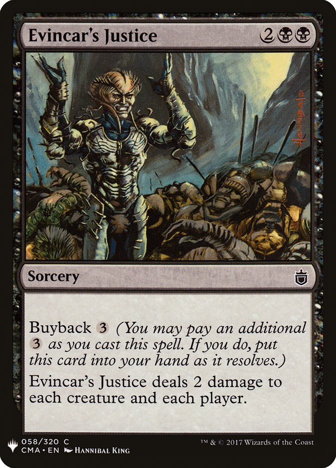 Evincar's Justice