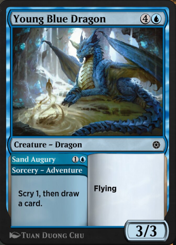 Young Blue Dragon // Sand Augury