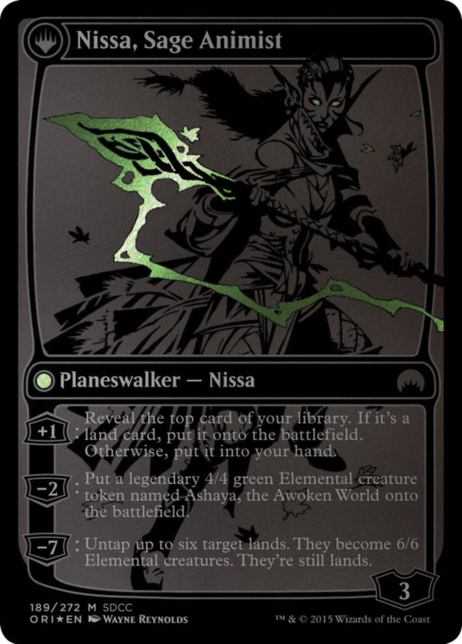 Nissa, Vastwood Seer // Nissa, Sage Animist