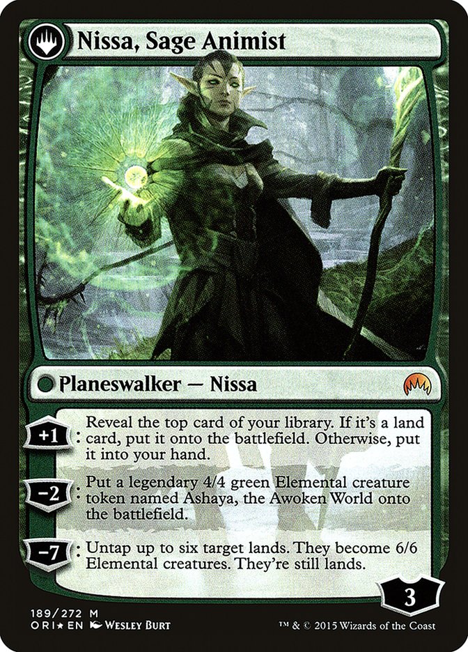 Nissa, Vastwood Seer // Nissa, Sage Animist