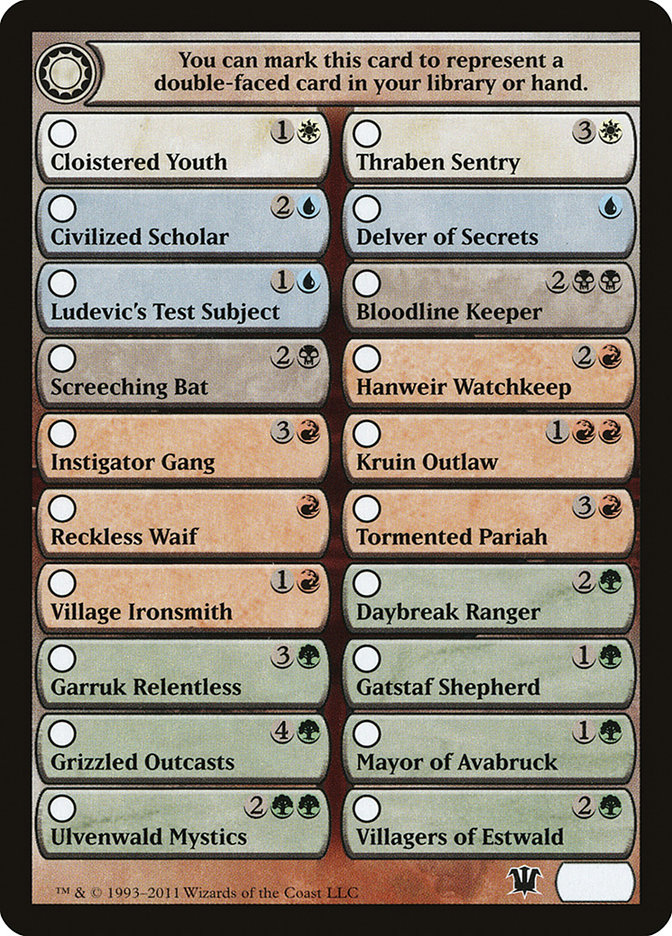 Innistrad Checklist