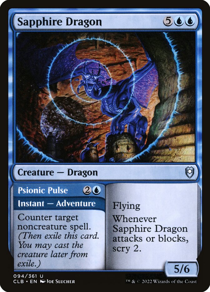 Sapphire Dragon // Psionic Pulse