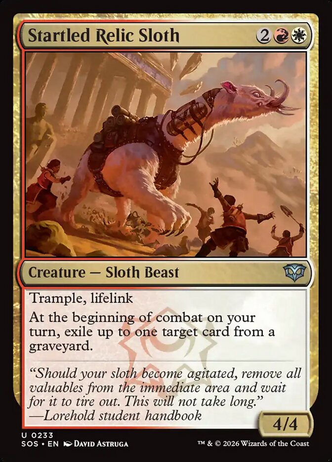 Startled Relic Sloth