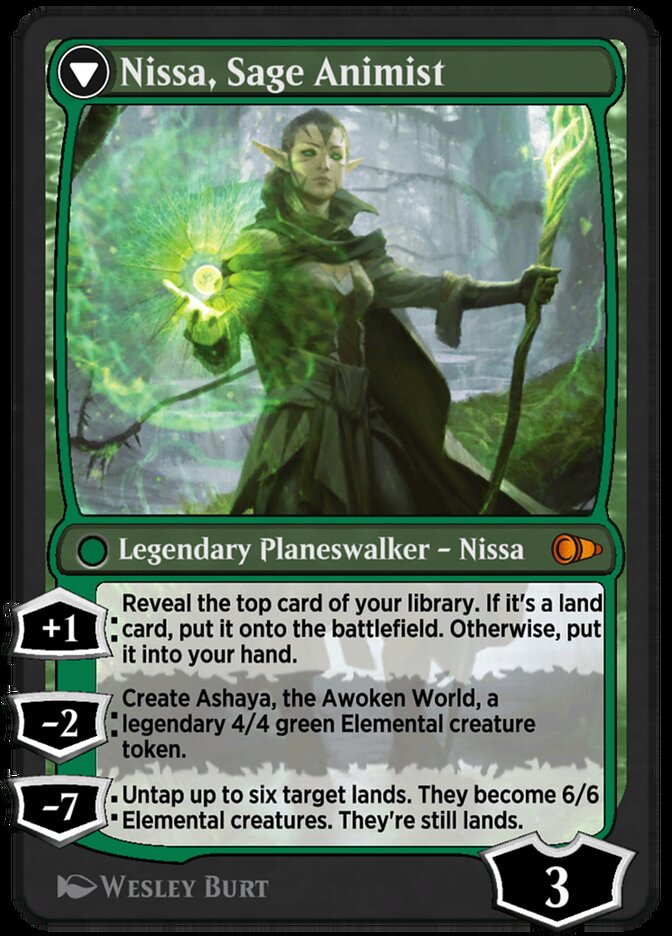 Nissa, Vastwood Seer // Nissa, Sage Animist