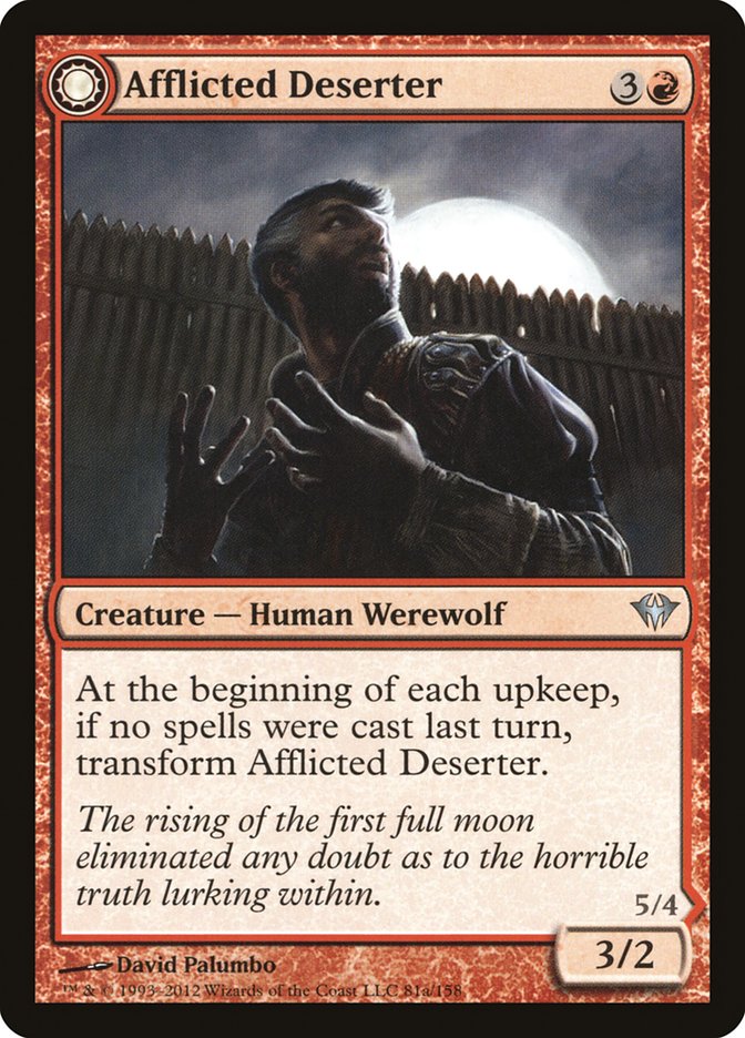 Afflicted Deserter // Werewolf Ransacker