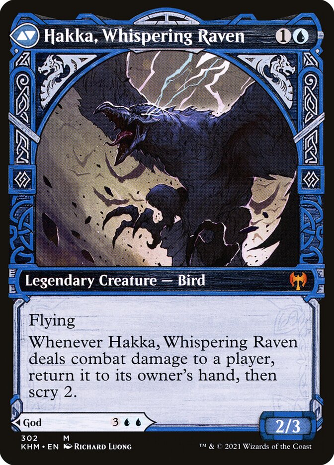 Alrund, God of the Cosmos // Hakka, Whispering Raven