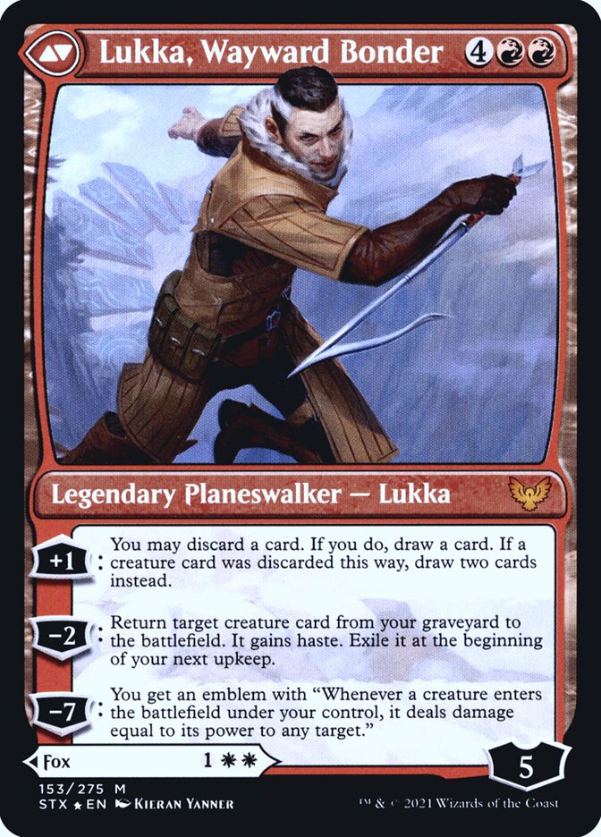 Mila, Crafty Companion // Lukka, Wayward Bonder