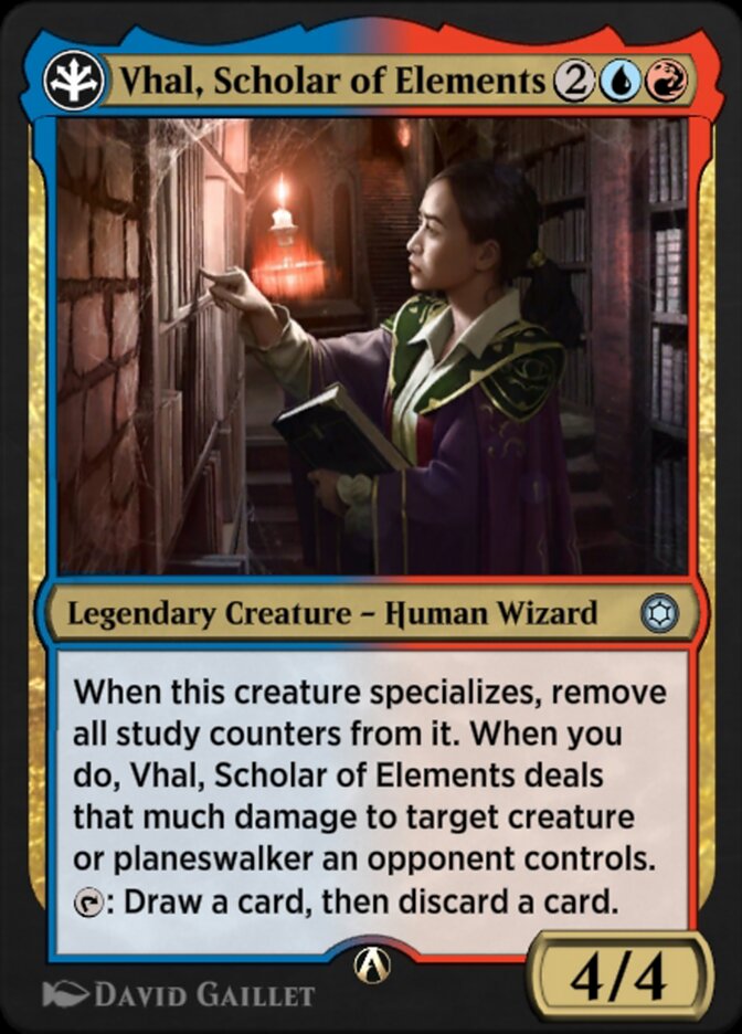 Vhal, Scholar of Elements