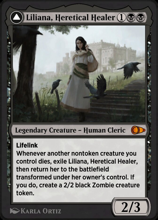 Liliana, Heretical Healer // Liliana, Defiant Necromancer