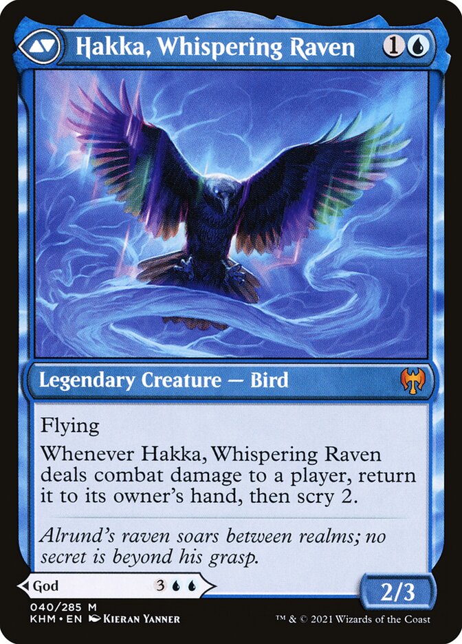 Alrund, God of the Cosmos // Hakka, Whispering Raven