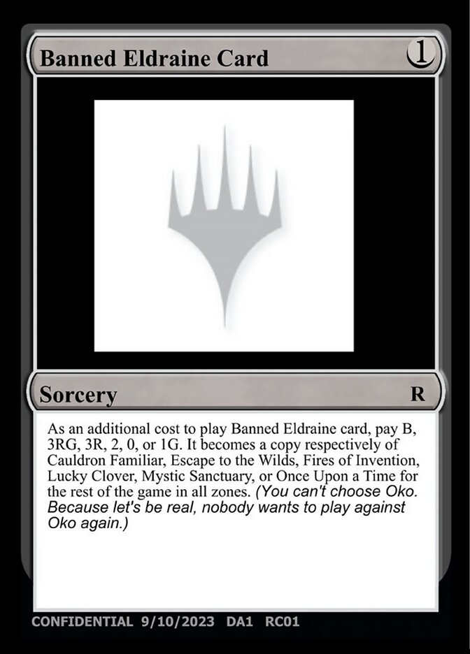 Banned Eldraine Card