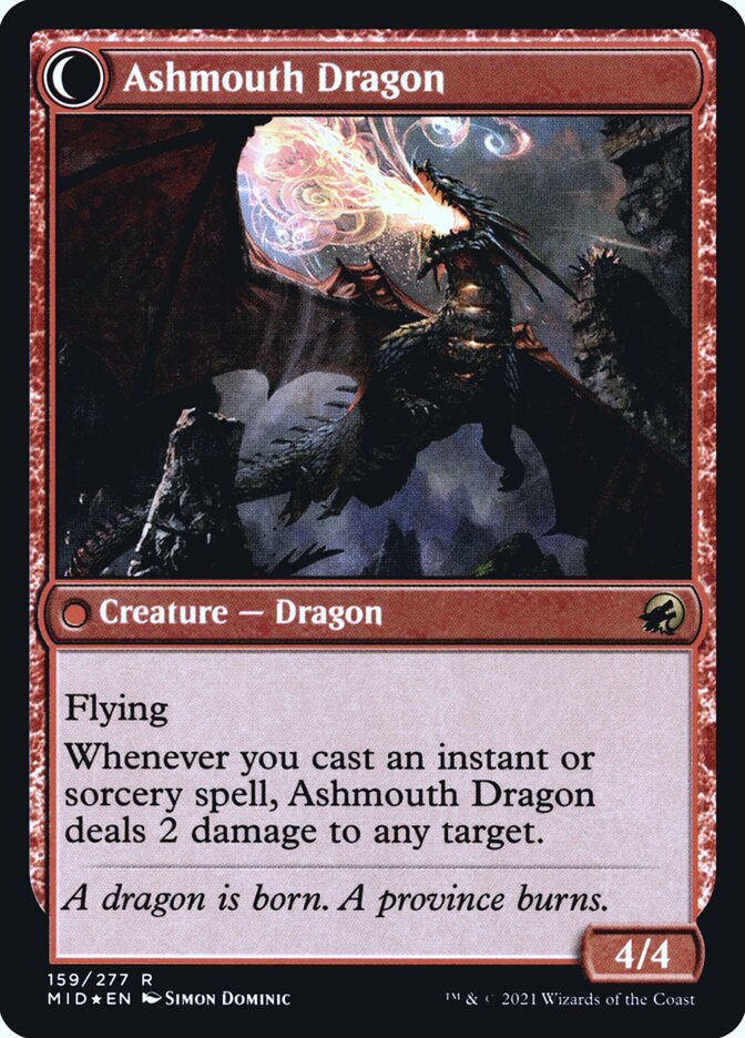 Smoldering Egg // Ashmouth Dragon