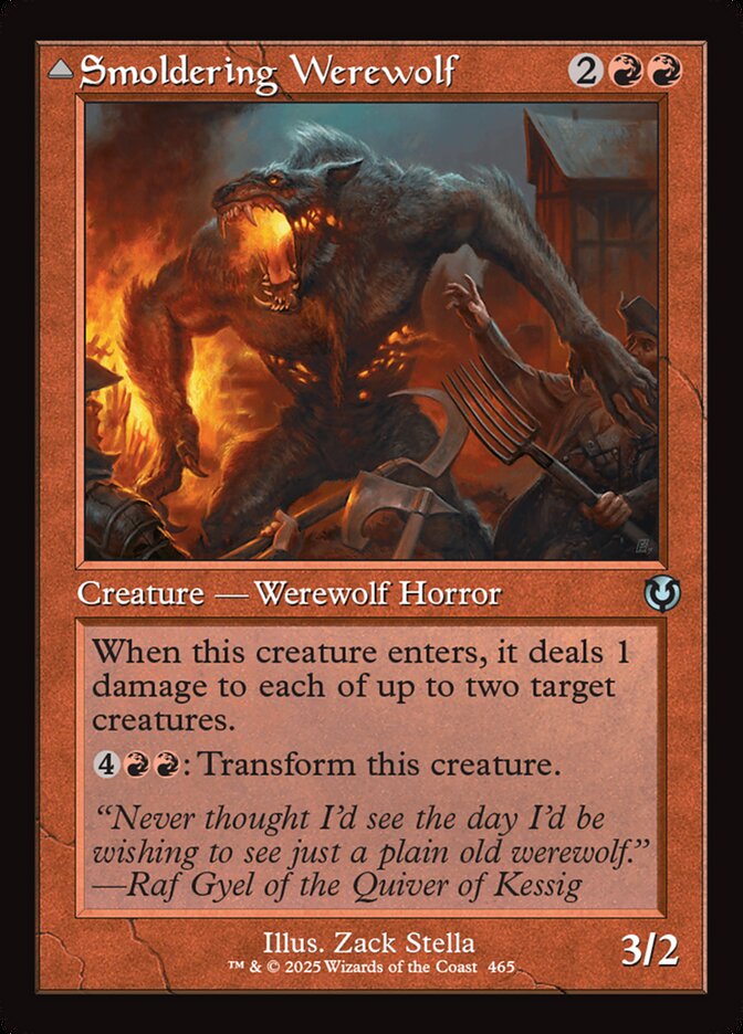 Smoldering Werewolf // Erupting Dreadwolf