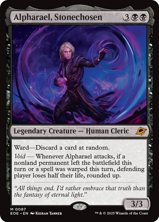 Alpharael, Stonechosen