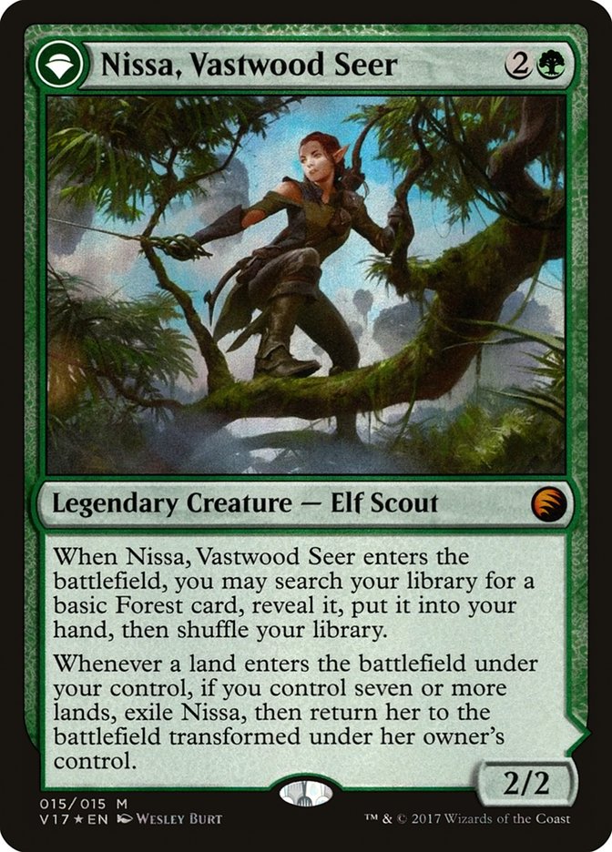 Nissa, Vastwood Seer // Nissa, Sage Animist