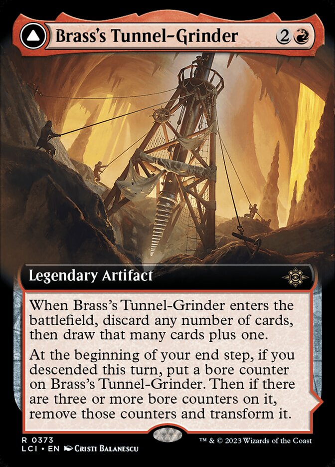 Brass's Tunnel-Grinder // Tecutlan, the Searing Rift