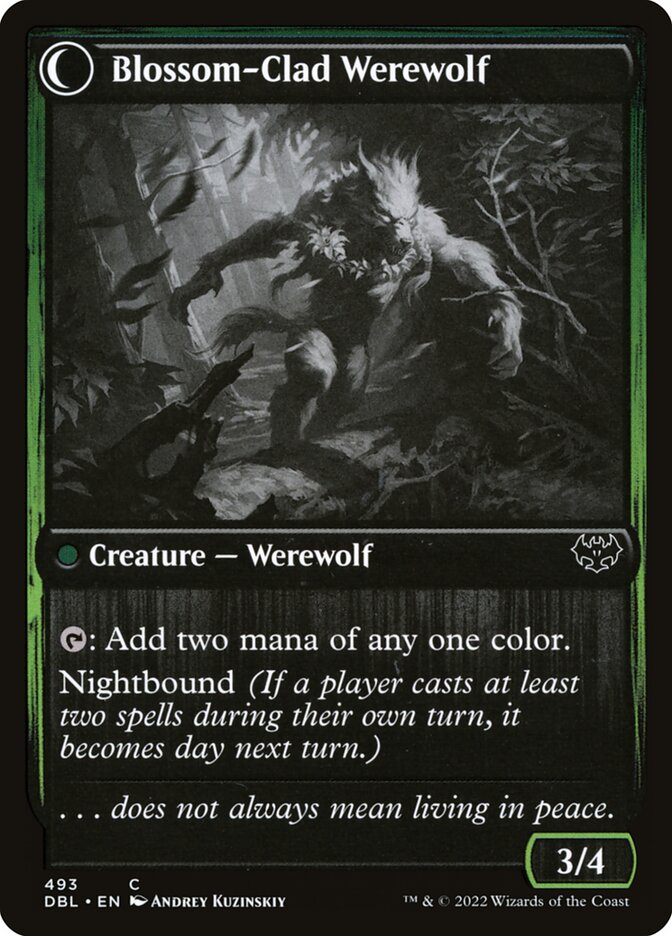 Weaver of Blossoms // Blossom-Clad Werewolf