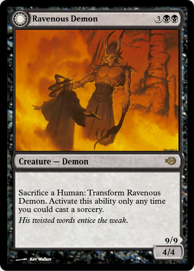 Ravenous Demon // Archdemon of Greed