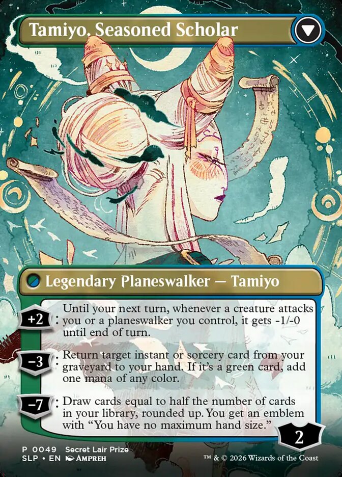 Tamiyo, Inquisitive Student // Tamiyo, Seasoned Scholar