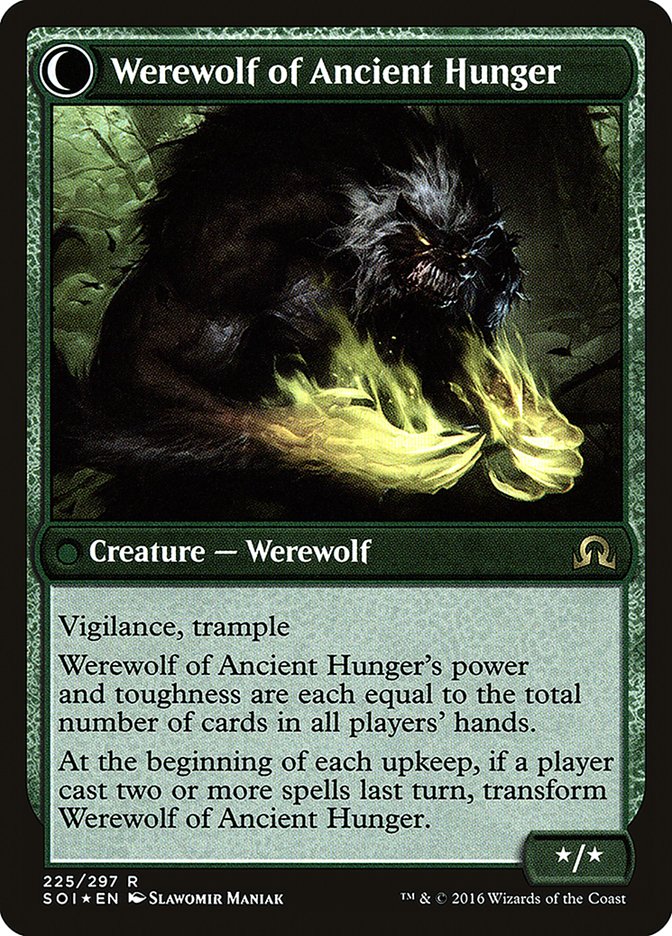 Sage of Ancient Lore // Werewolf of Ancient Hunger