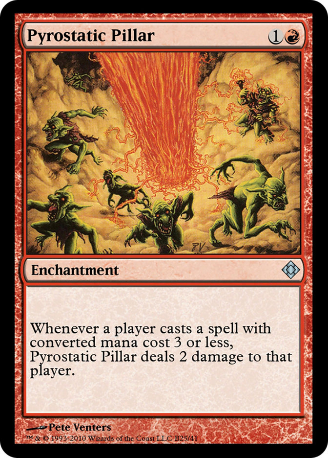 Pyrostatic Pillar