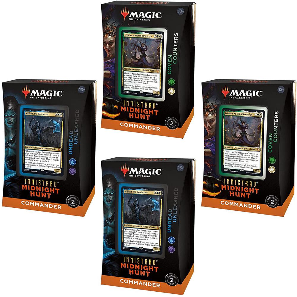 Innistrad Midnight Hunt Commander Deck Display