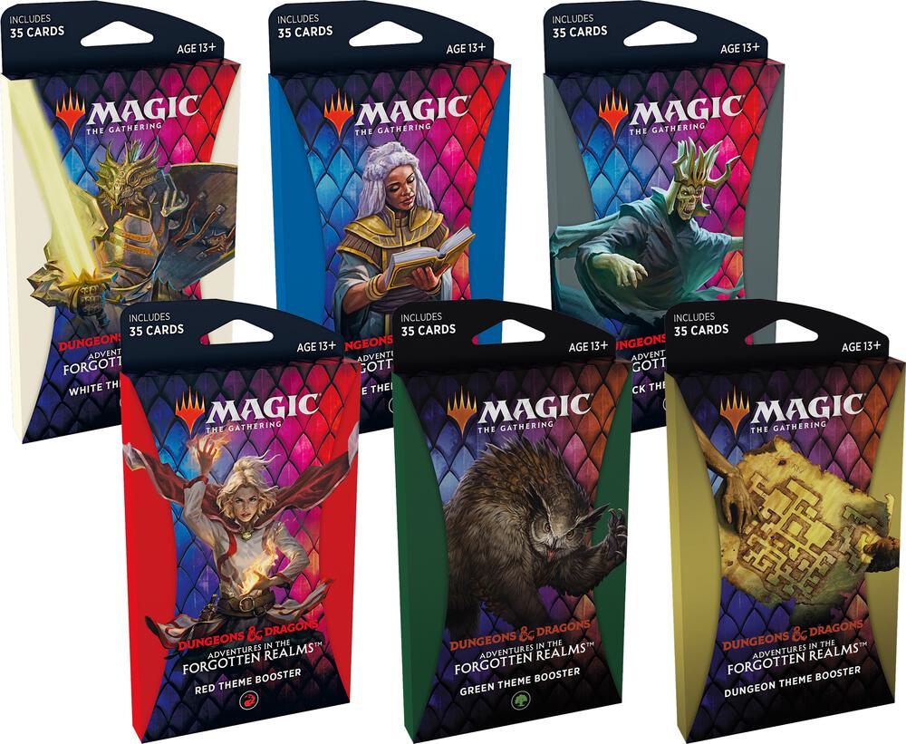Adventures in the Forgotten Realms Theme Booster Set of 6