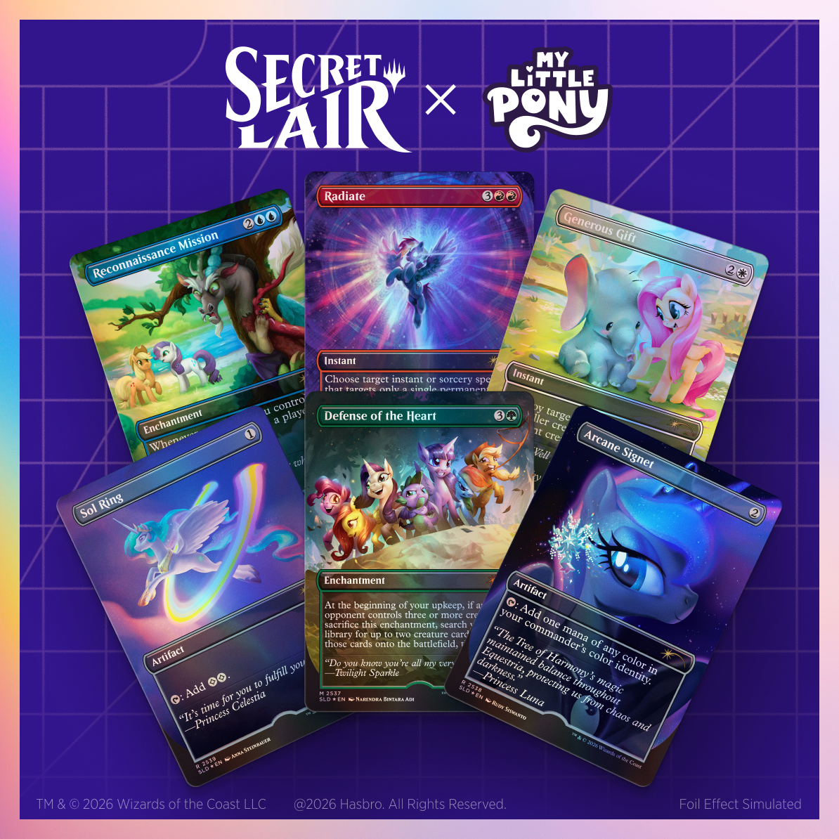 Secret Lair Drop My Little Pony Friendship is Magic Foil