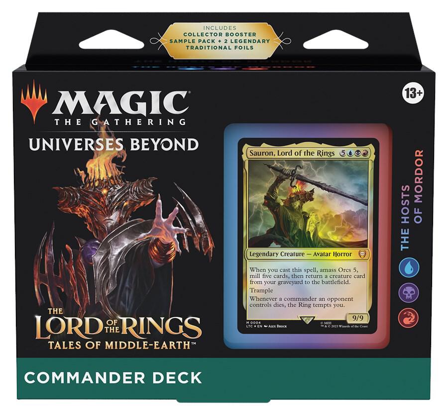 The Lord of the Rings Tales of Middle earth Commander Deck The Hosts of Mordor
