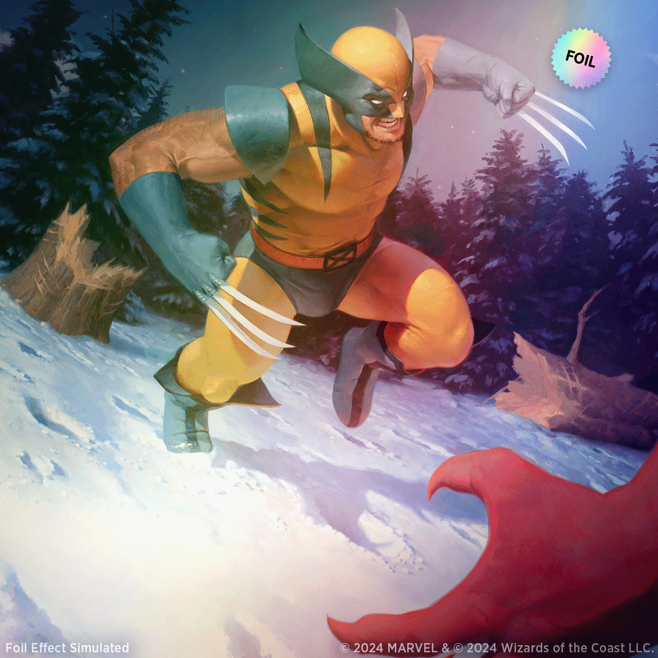 Secret Lair Drop Secret Lair x Marvels Wolverine Rainbow Foil