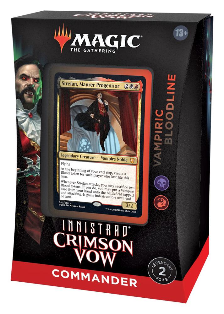 Innistrad Crimson Vow Commander Deck Vampiric Bloodline Minimal Packaging