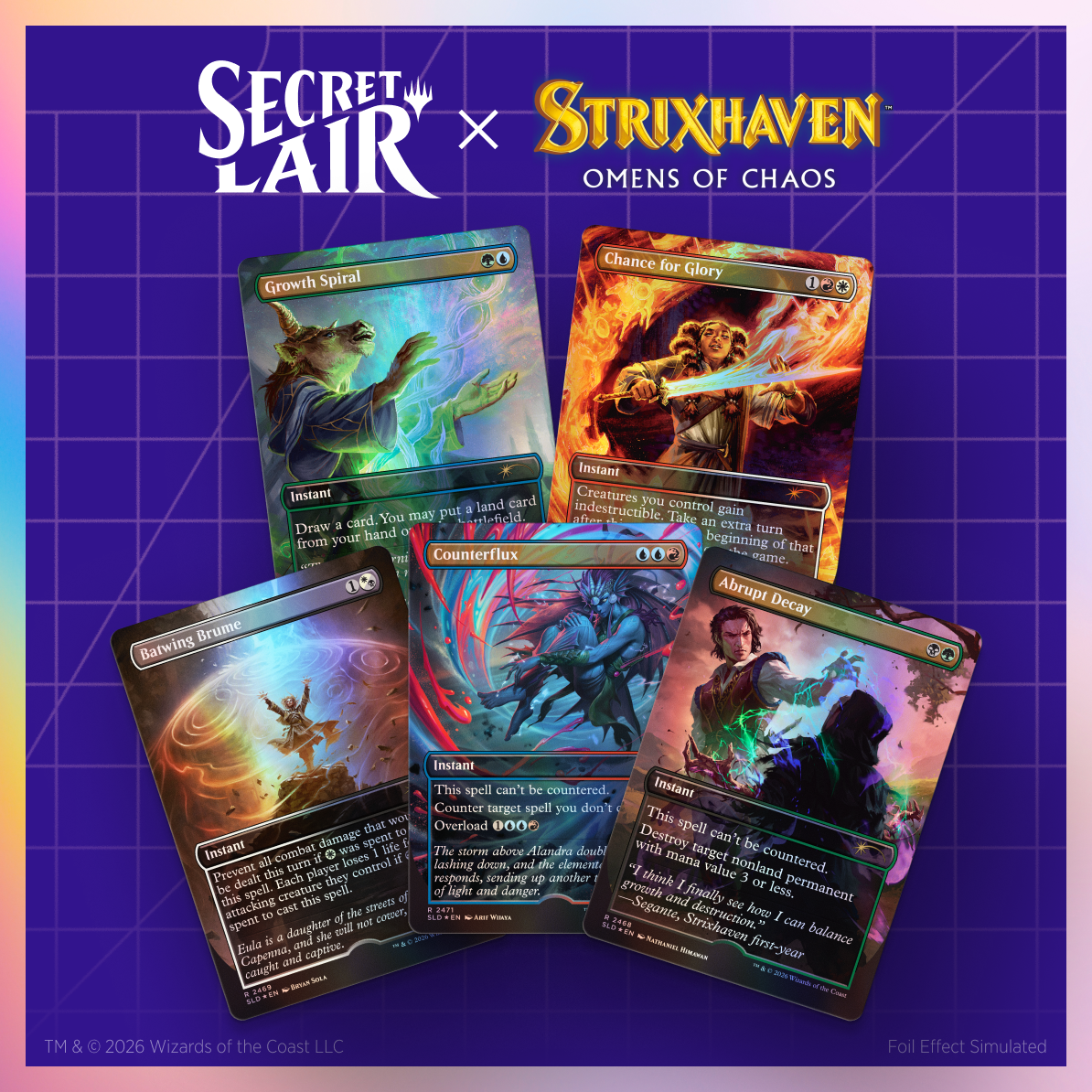 Secret Lair Drop Omens of Chaos Foil