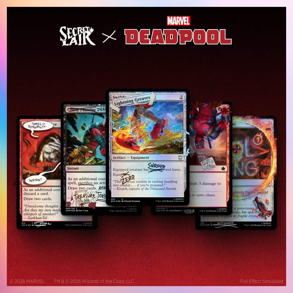 Secret Lair Drop Marvels Deadpool I Fixed It (Youre Welcome) Foil