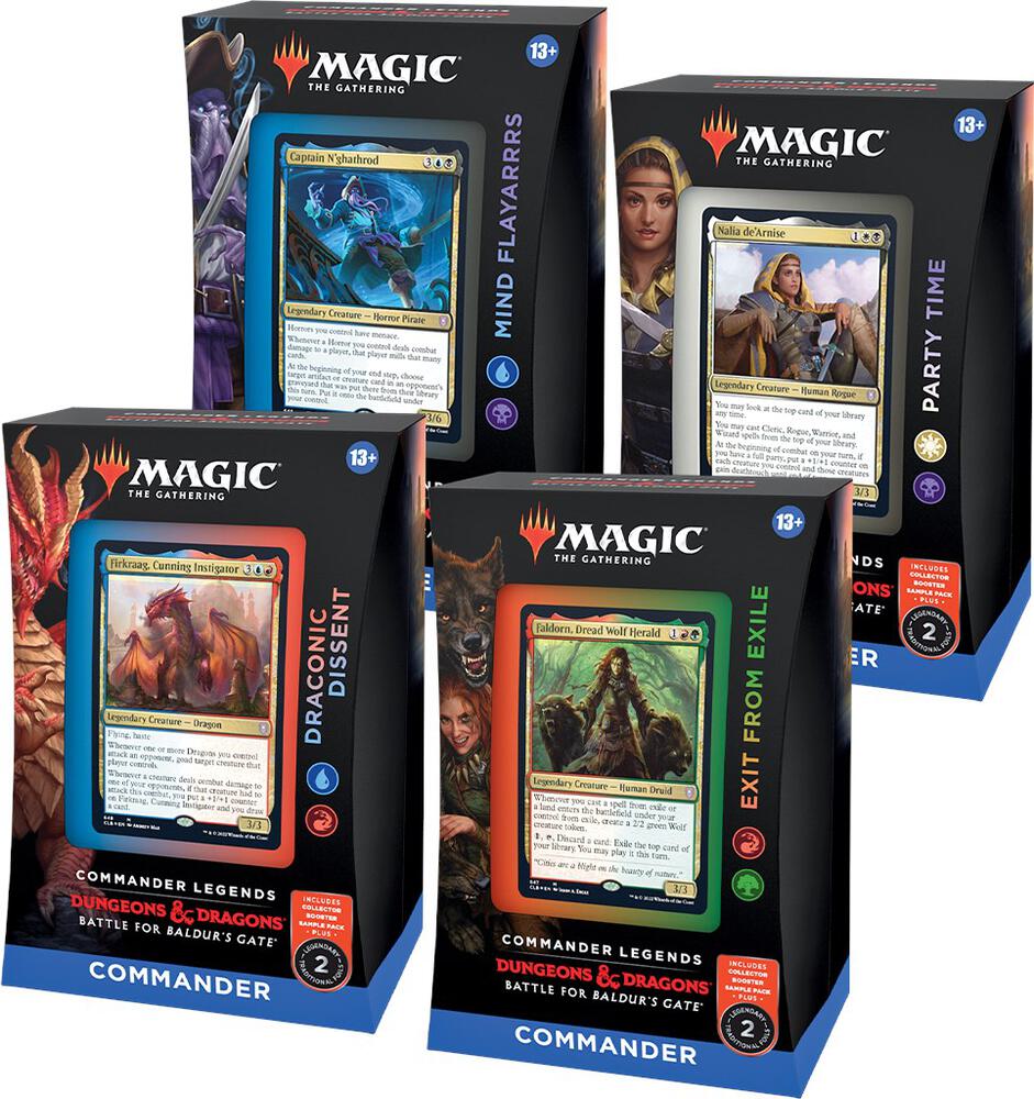 Commander Legends Battle for Baldurs Gate Commander Decks Set of 4