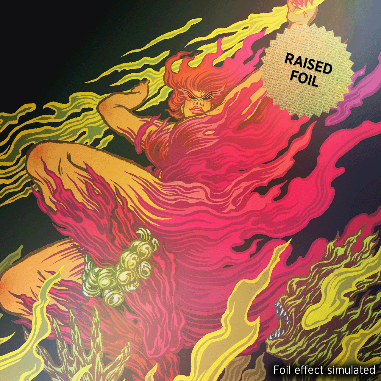 Secret Lair Drop EVERYTHING IS ON FIRE Raised Foil