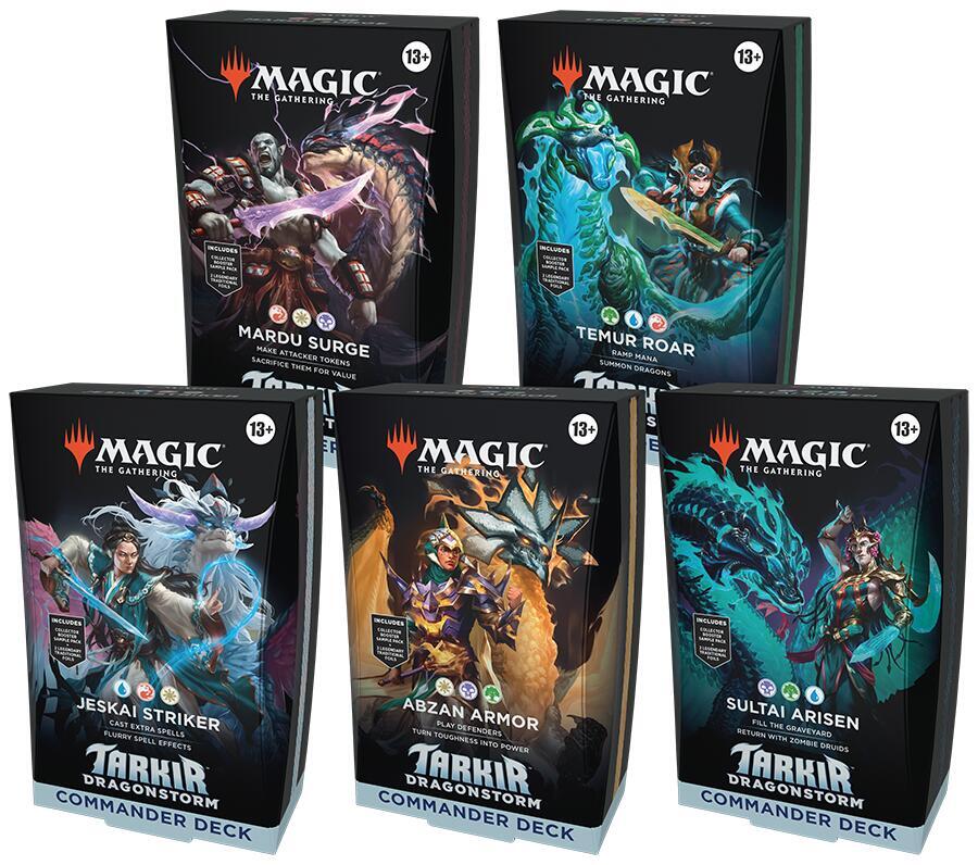 Tarkir Dragonstorm Commander Decks Set of 5