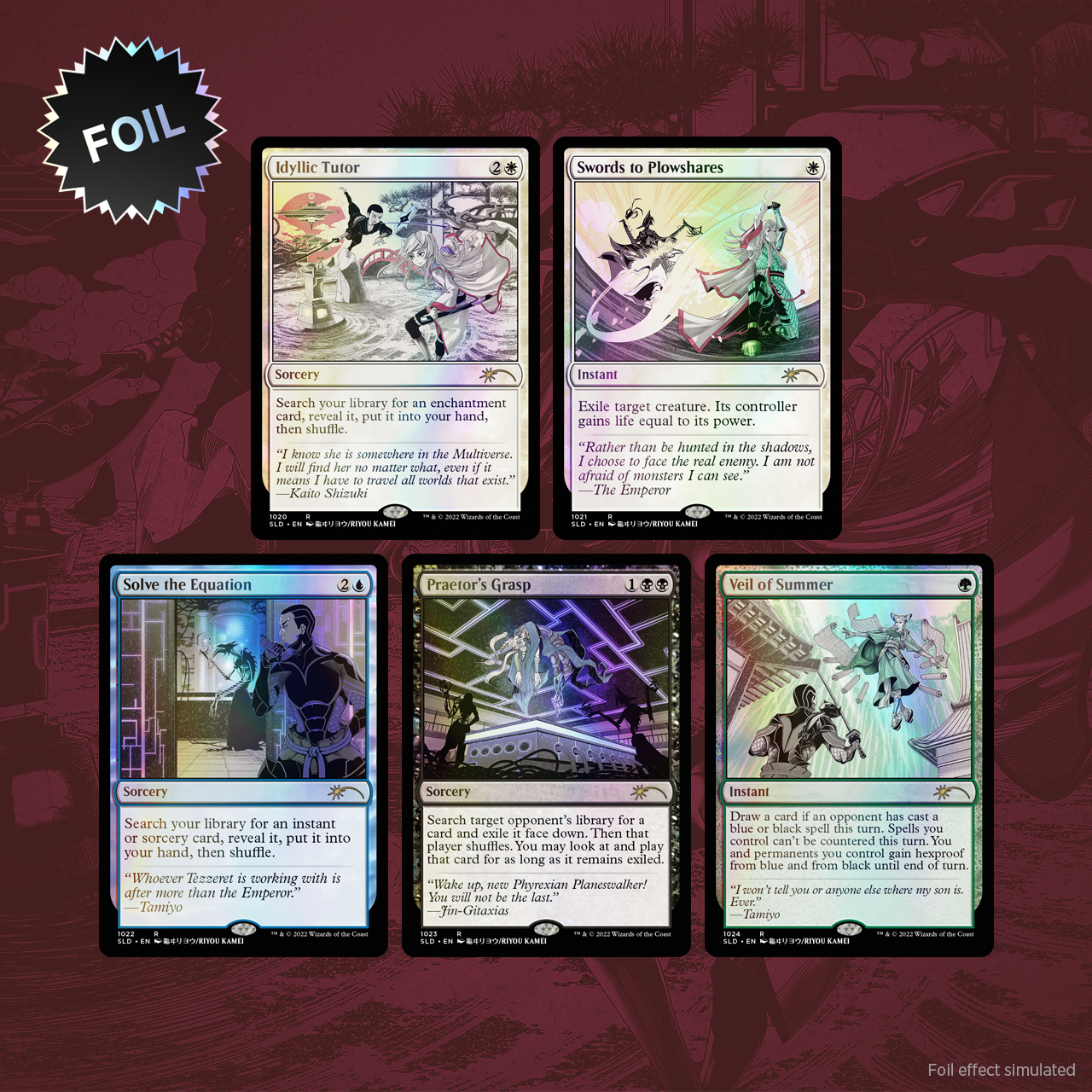 Secret Lair Drop Kamigawa the Manga the Cards Foil