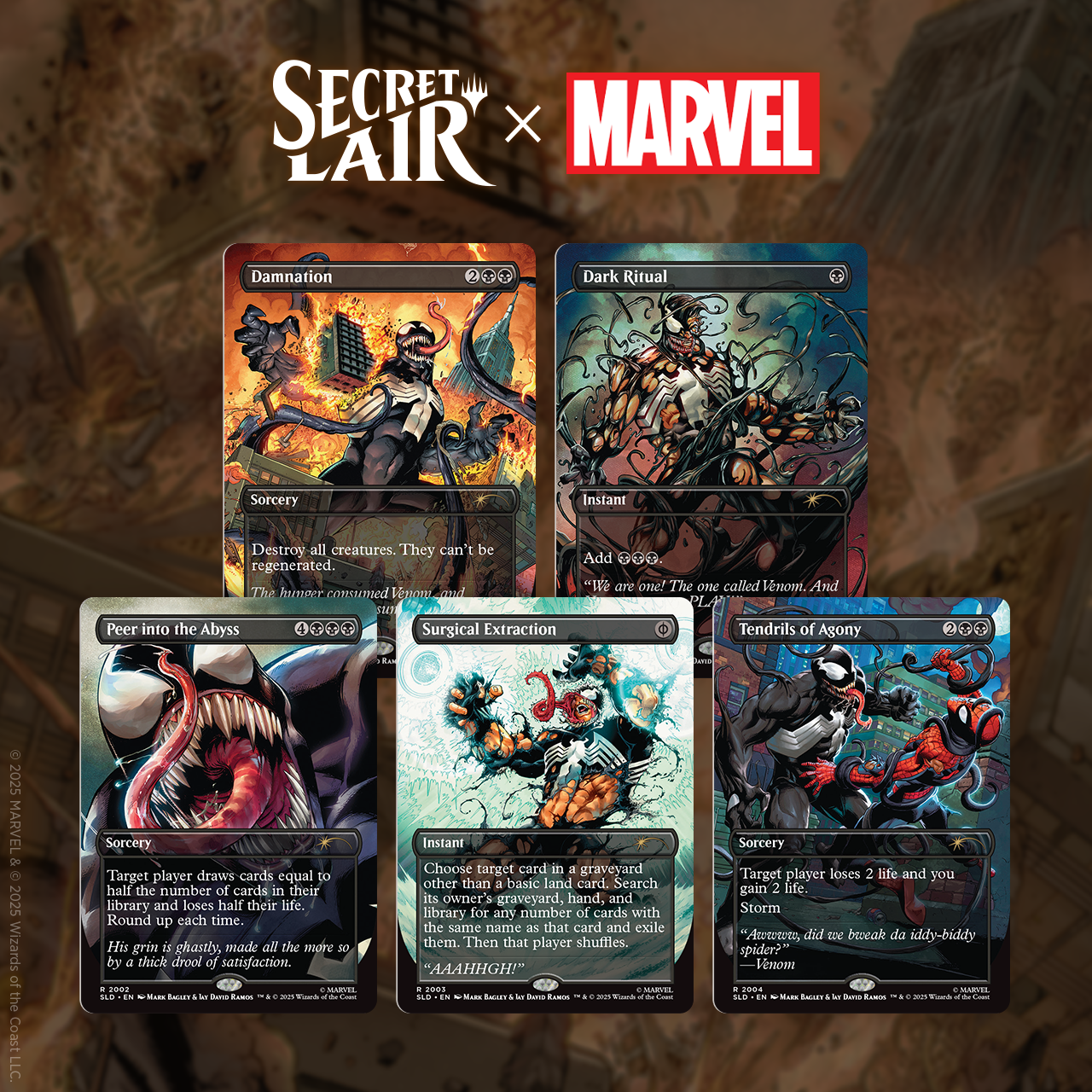 Secret Lair Drop Secret Lair x Marvels Spider-Man Venom Unleashed Colors