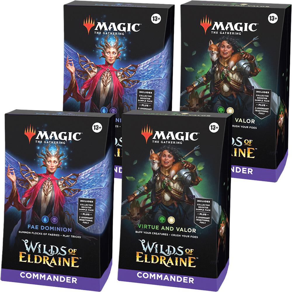 Wilds of Eldraine Commander Deck Display