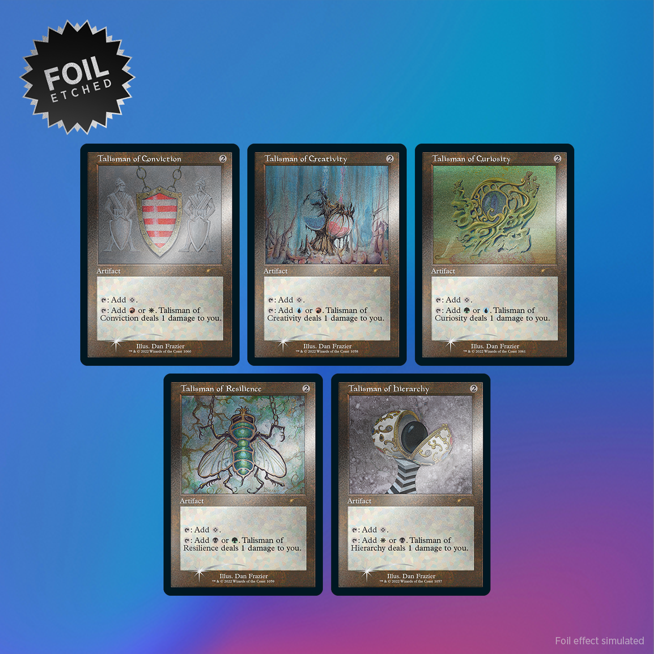 Secret Lair Drop Dan Frazier Is Back Again The Enemy Talismans Etched