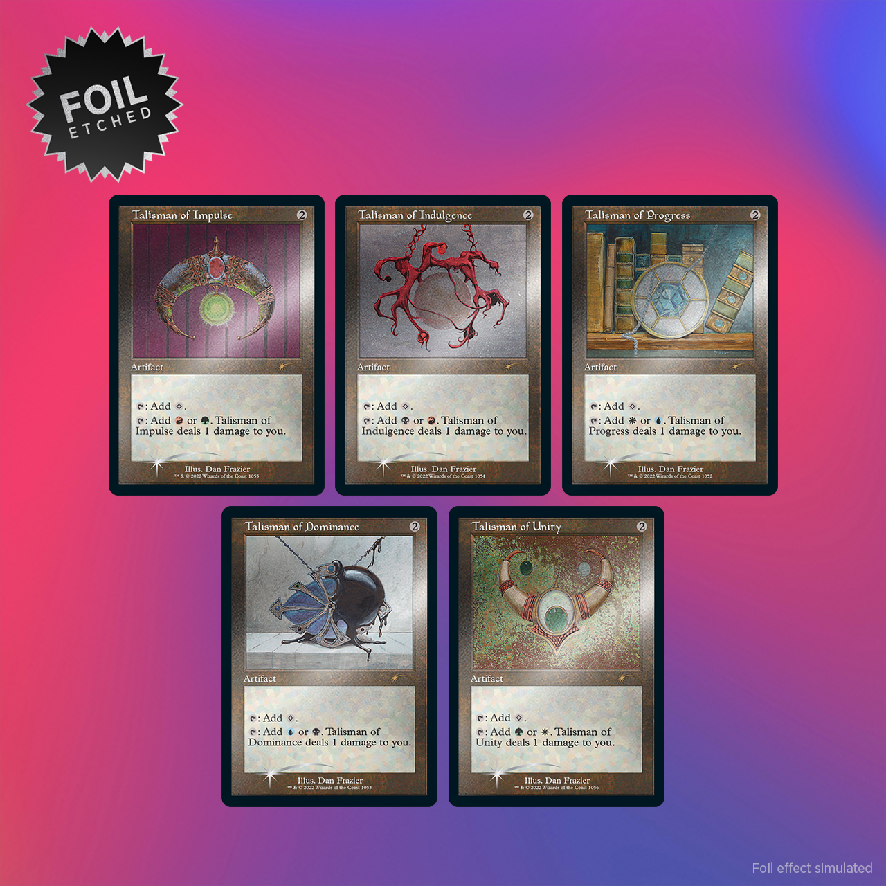 Secret Lair Drop Dan Frazier Is Back Again The Allied Talismans Etched