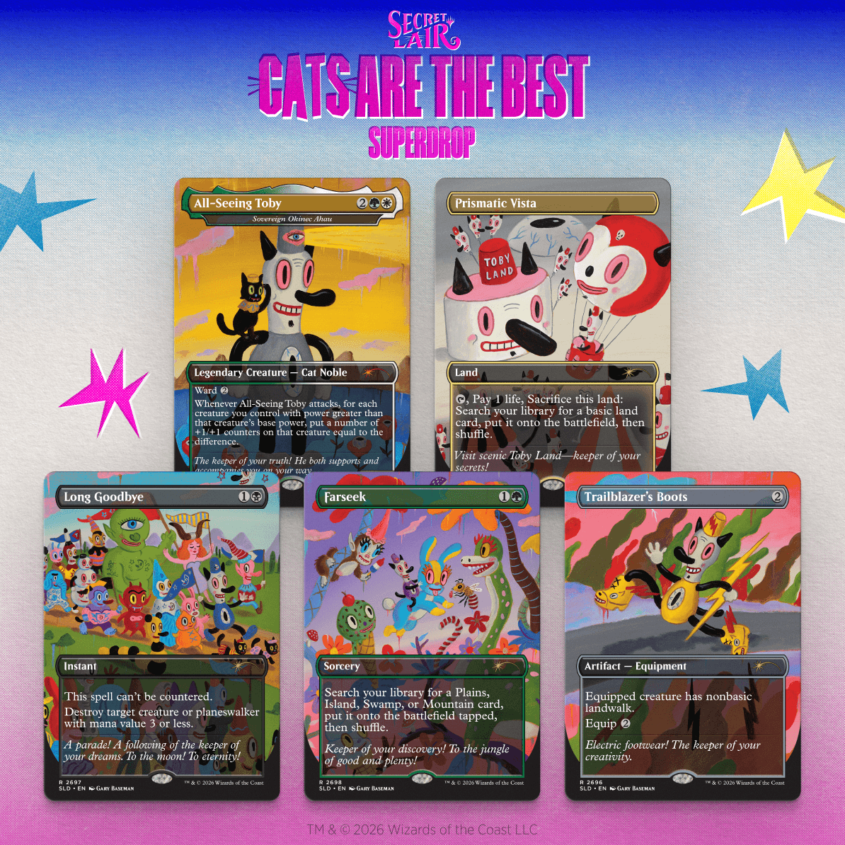 Secret Lair Drop Tobys Journey by Gary Baseman